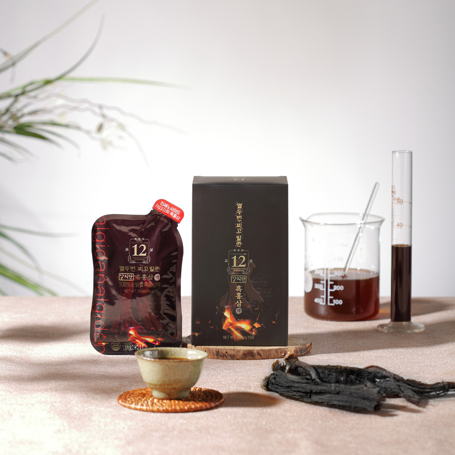 [알지단] 12증포 흑홍삼액  60ml x 30포 흑삼 홍삼 명절 부모님 선물 : 제이지알지단