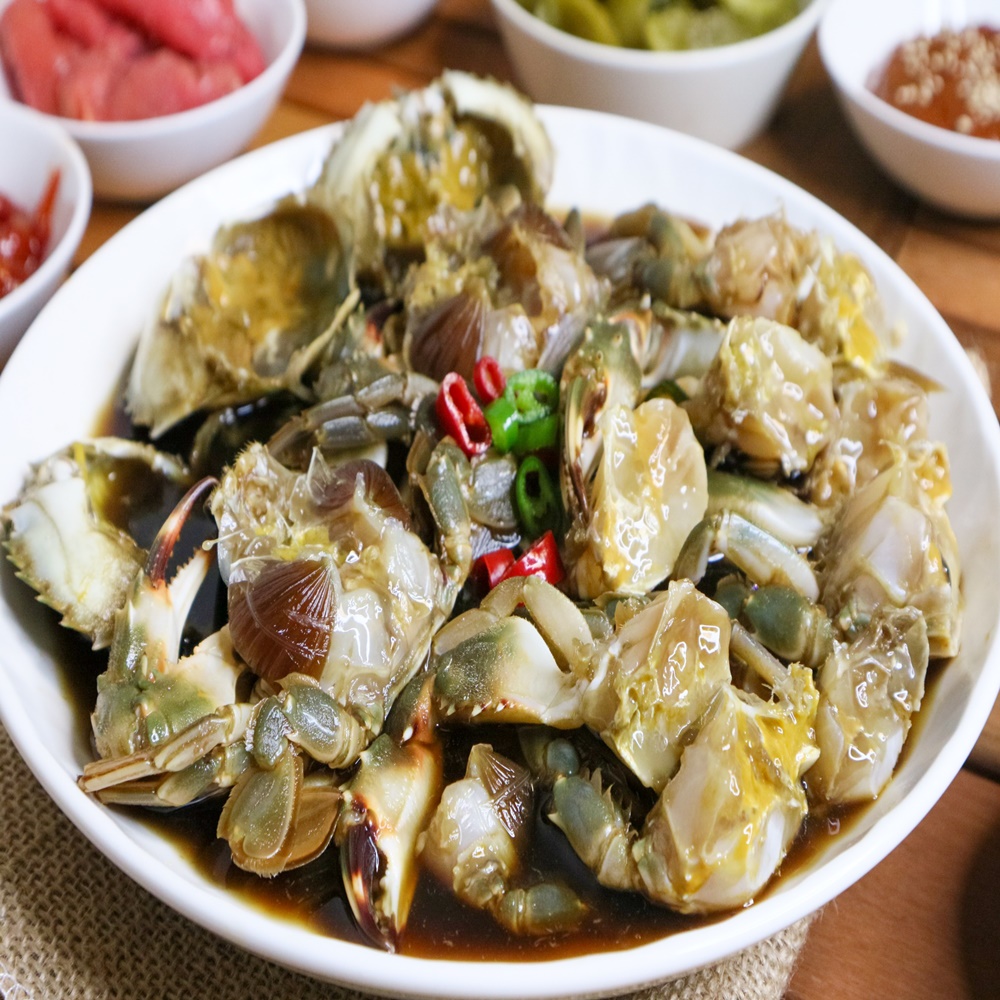 국내산 여수 간장 돌 게장 2kg 8-12마리 참 게장 여수 택배 포장 : 하정식품 -여수-