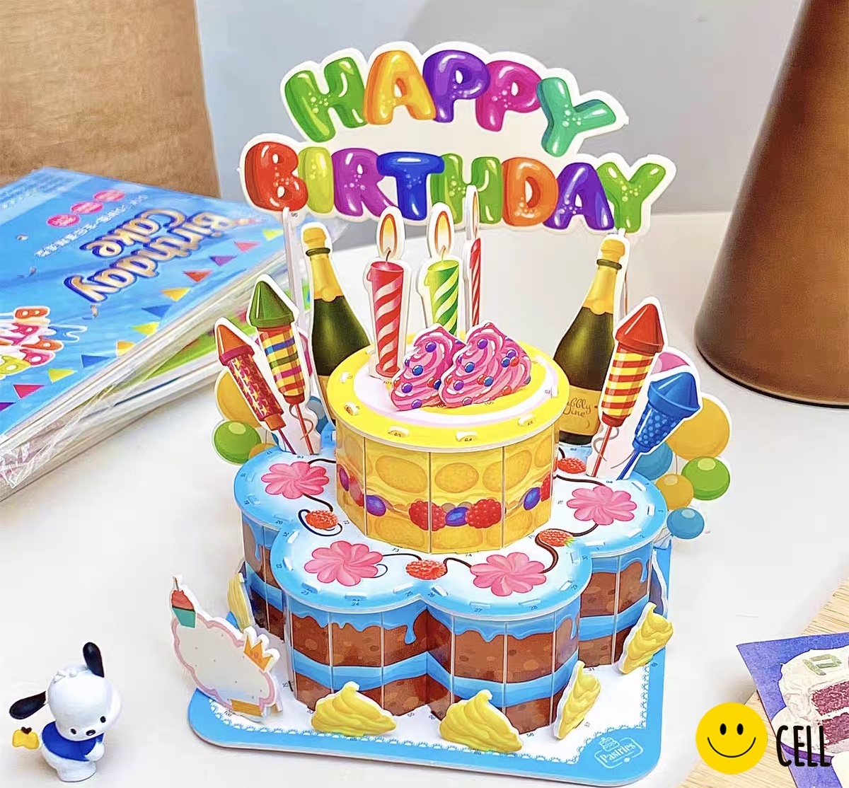 3D 입체퍼즐 조립식 케이크 입체케이크 모형 케잌 생일 데코 : 첼바자르