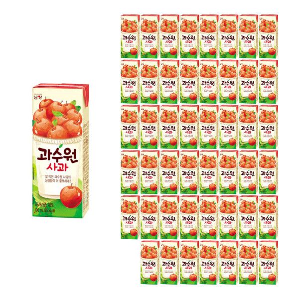 남양 과수원 사과 190ml x 48팩 원산지_상세설명에 표시 437916 : 다매리움