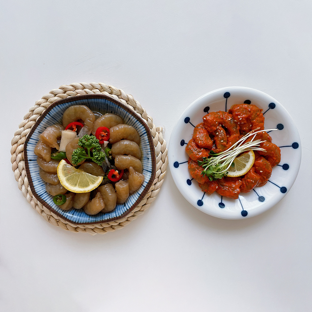 깐새우장 간장 양념 순살 새우장 대하장 밥도둑 반찬 맛집 250g : 마켓아인스