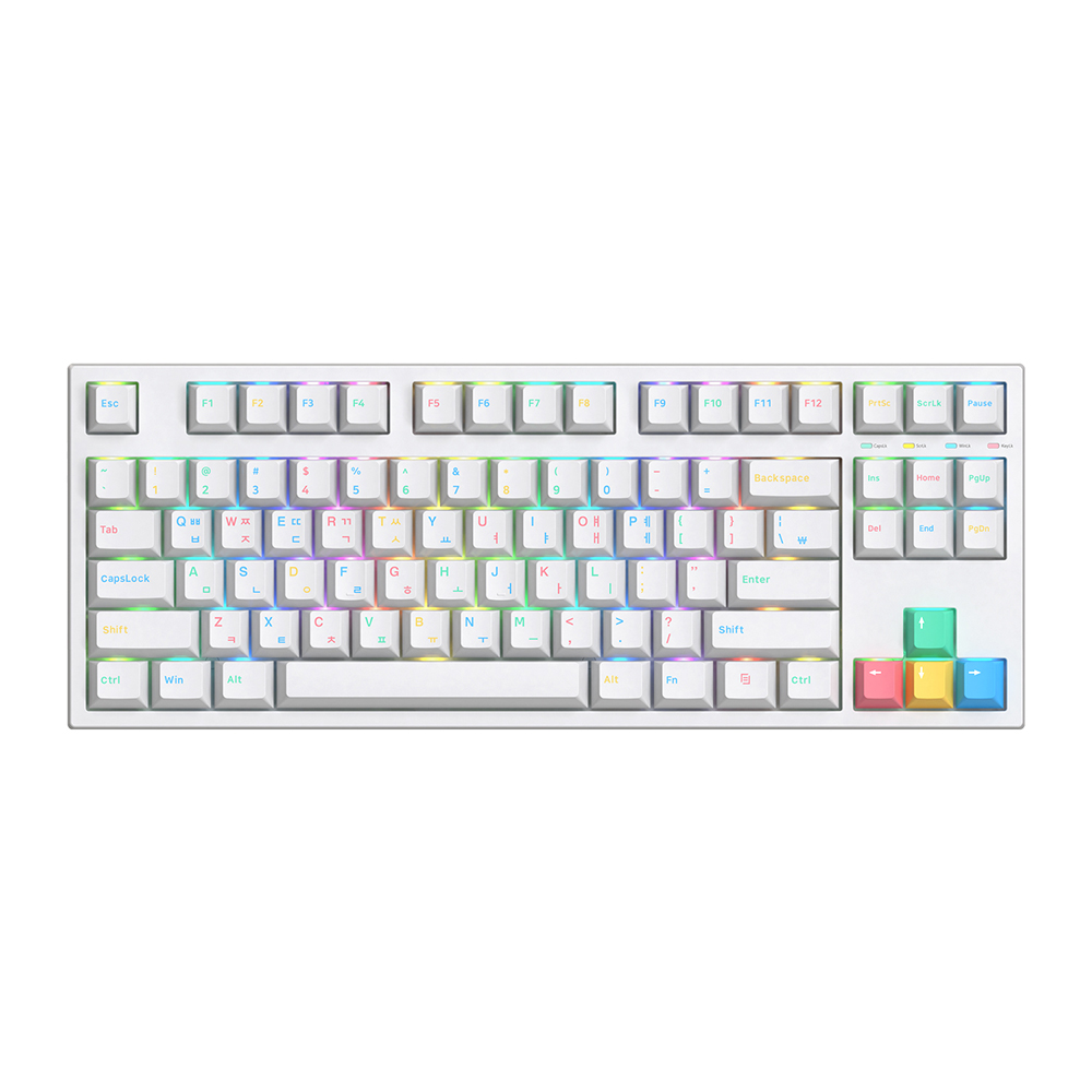 앱코 AK87H 텐키리스 기계식 키보드 RGB LED 홀리판다 V2 택타일 : 앱코 온라인스토어
