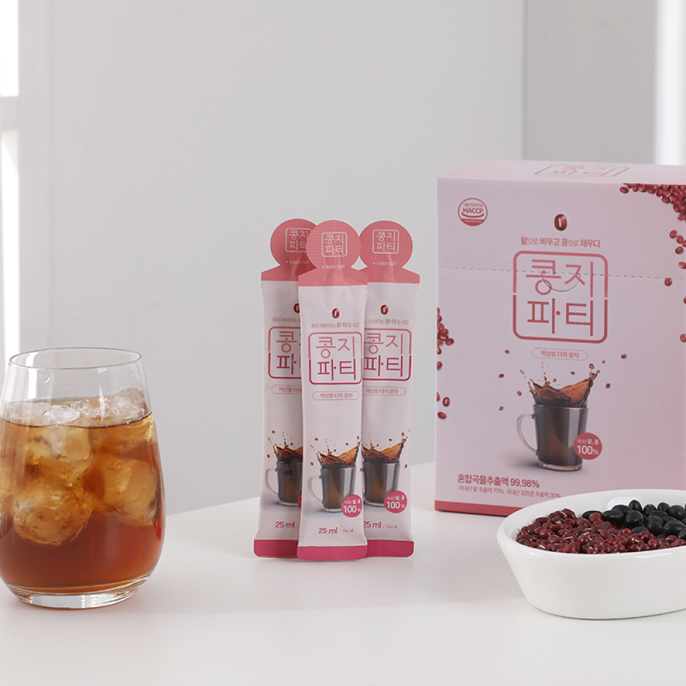 팥차 국산팥차 액상 커피대용 건강한 차 콩지파티 : 콩지팥지 수제떡