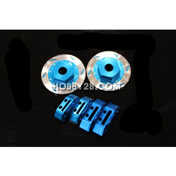 Realistic Brake Disk Set - Light Blue For M  Chassis : 조이하비