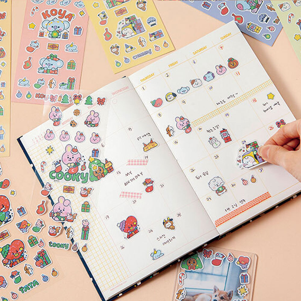 BT21 홀리데이 스티커 알제이 RJ : 주식회사 쏠커머스