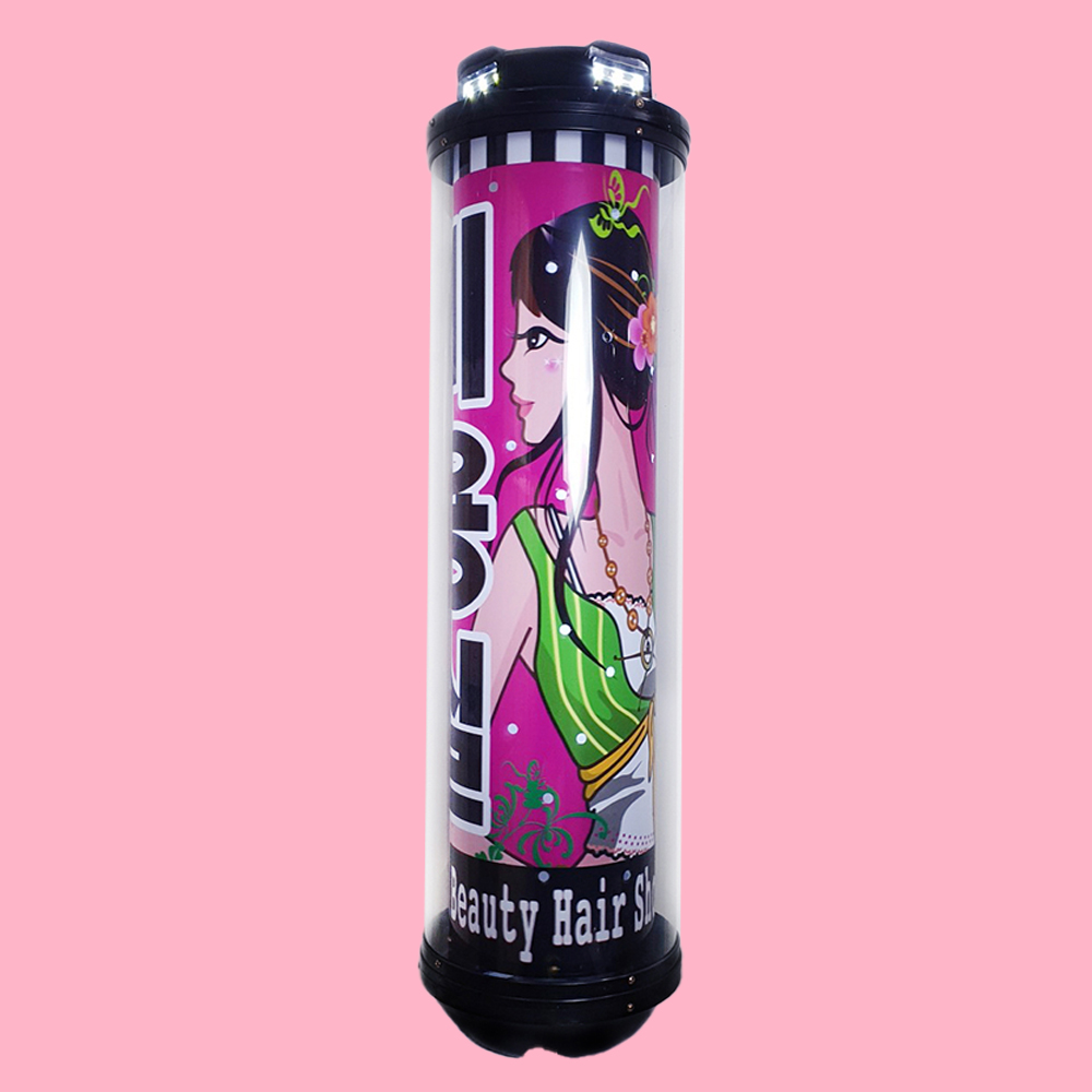 미용실싸인볼 LED R모델(벽걸이) 중형 이발소 바버샵 사인볼 : 토탈헤어