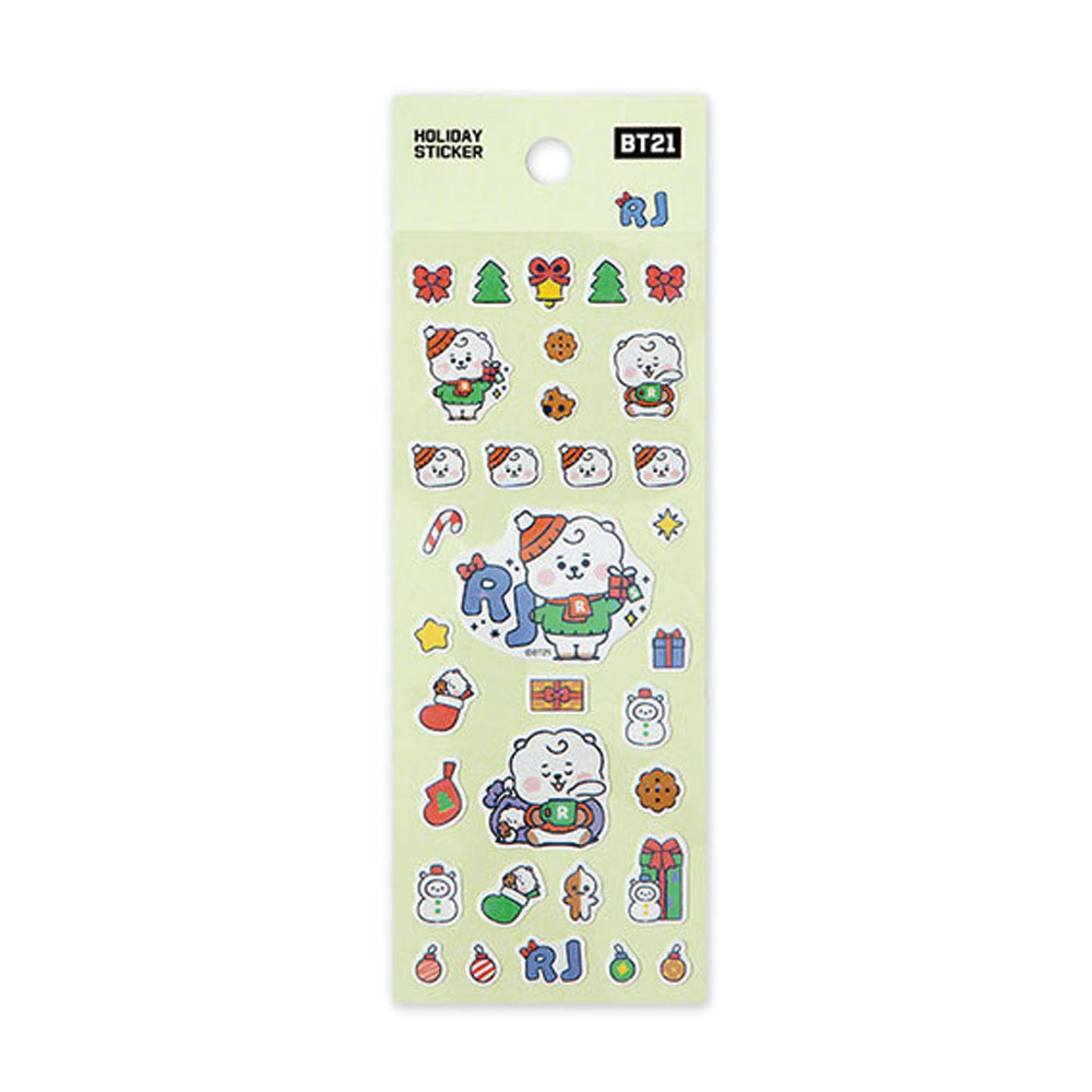 BT21 홀리데이 스티커 알제이 RJ : 주식회사 쏠커머스