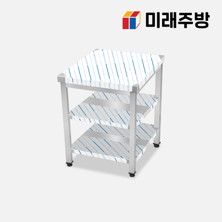 업소용 각파이프 작업대 스텐 식당 조리대 주방 선반 무빽 2단 900 : 미래주방