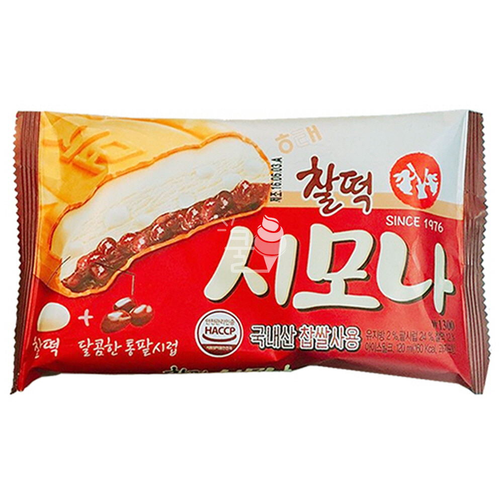 추억의아이스크림 시모나 샌드아이스크림 꿀호떡 녹차 찰떡 24개 : 레알마트