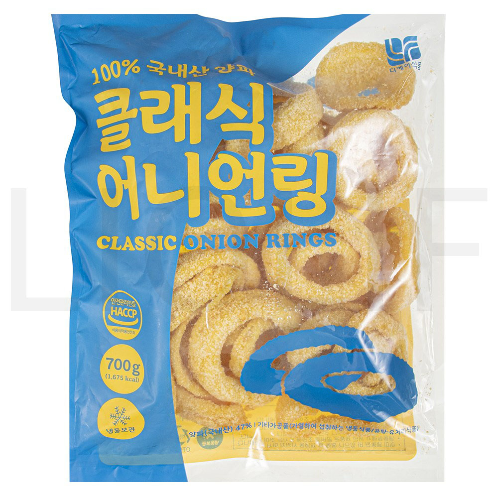 디케이식품 튀김류 클래식 어니언링 (냉동) 700g 1개 : SUPER SALE