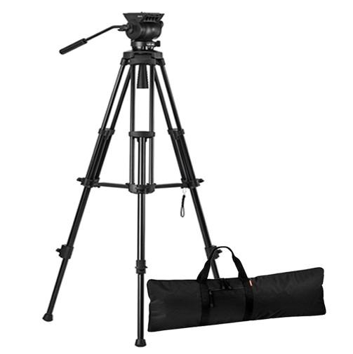 LIBEC TH-V 비디오 방송용 DSLR 카메라 삼각대 : 대명포엠