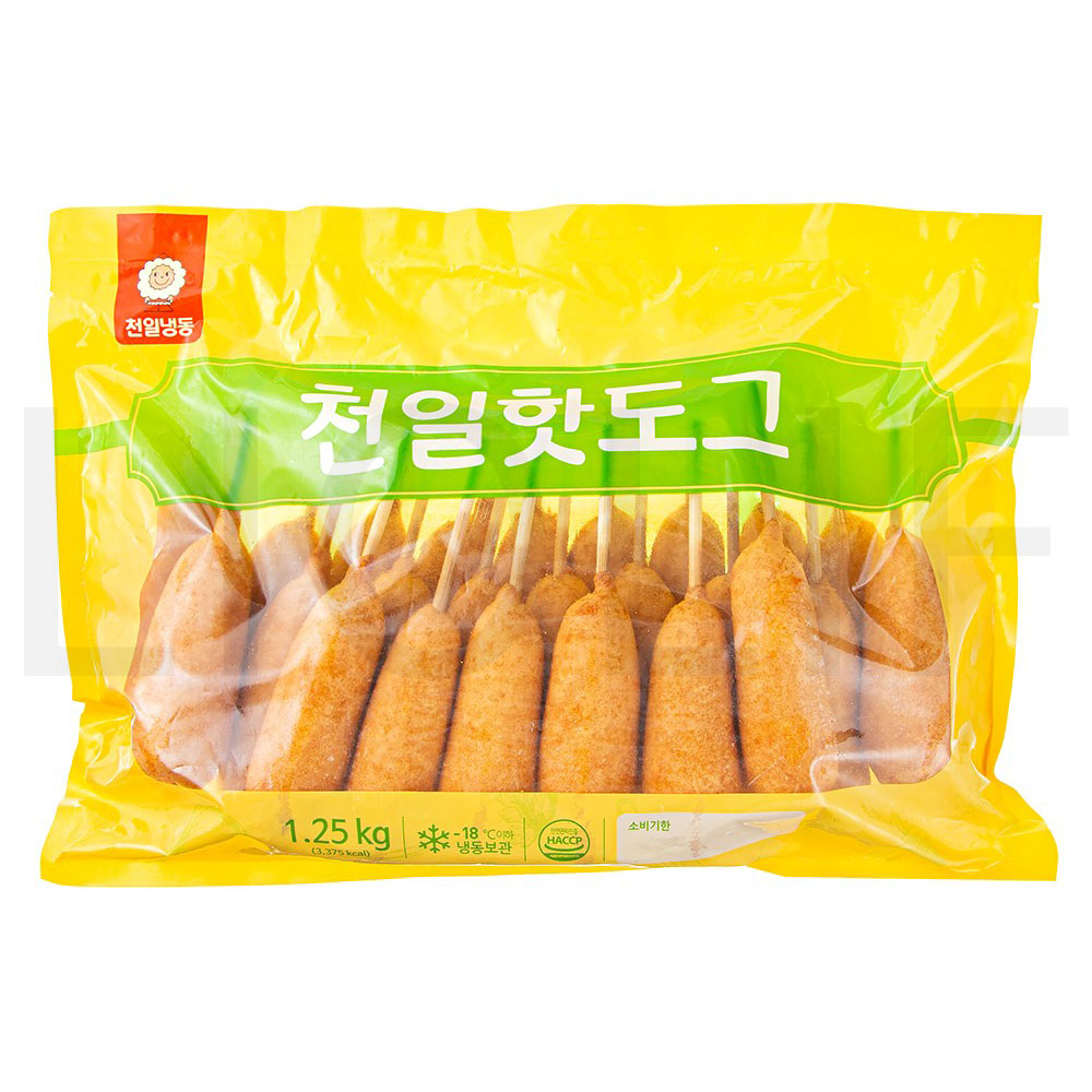 천일식품 핫도그 천일핫도그 (냉동) 1.25kg 1개 : SUPER SALE