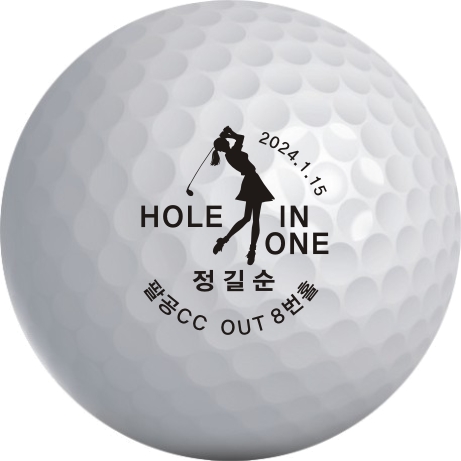 타이틀리스트 pro v1 홀인원기념 인쇄 : 크리스탈 위너