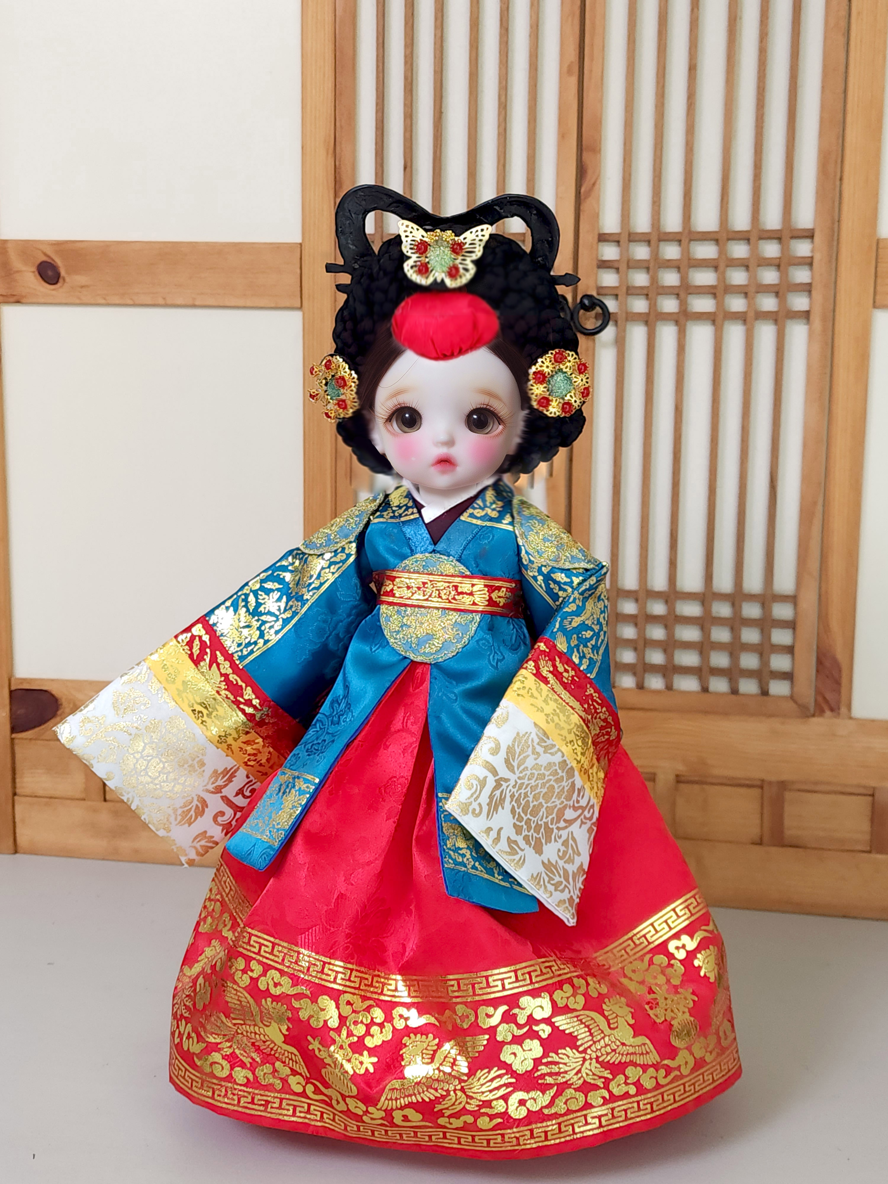 인형 한복 제복 옷 만들기 DIY 키트 대한제국 궁 이신 신채경 파올라레이나 베이비돌 : 마노한복공방