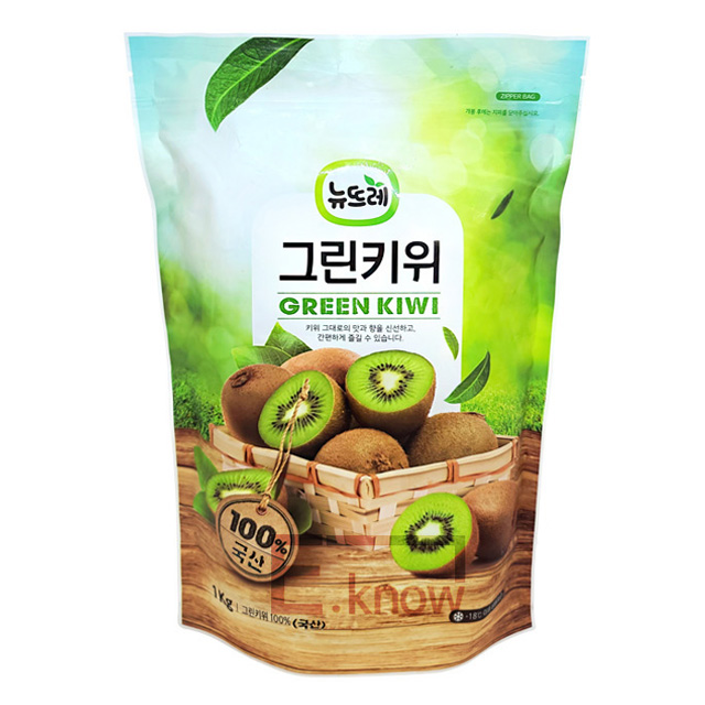뉴뜨레 냉동 그린키위 홀 1kg 홀키위 아이스박스배송 : 이노커피