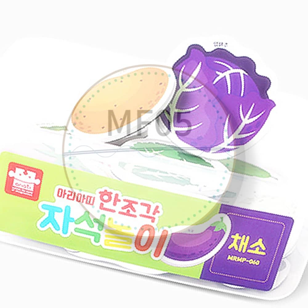 MF05 용기형 한조각 자석퍼즐 채소 교구용 자석놀이 유아 과일 학습교구 : 천경오상회