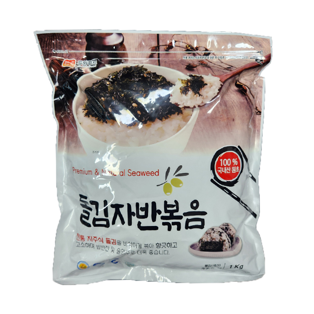 두원푸드 돌자반볶음(1kg × 4봉/1박스)밥반찬 김자반 : 웰빙스토아