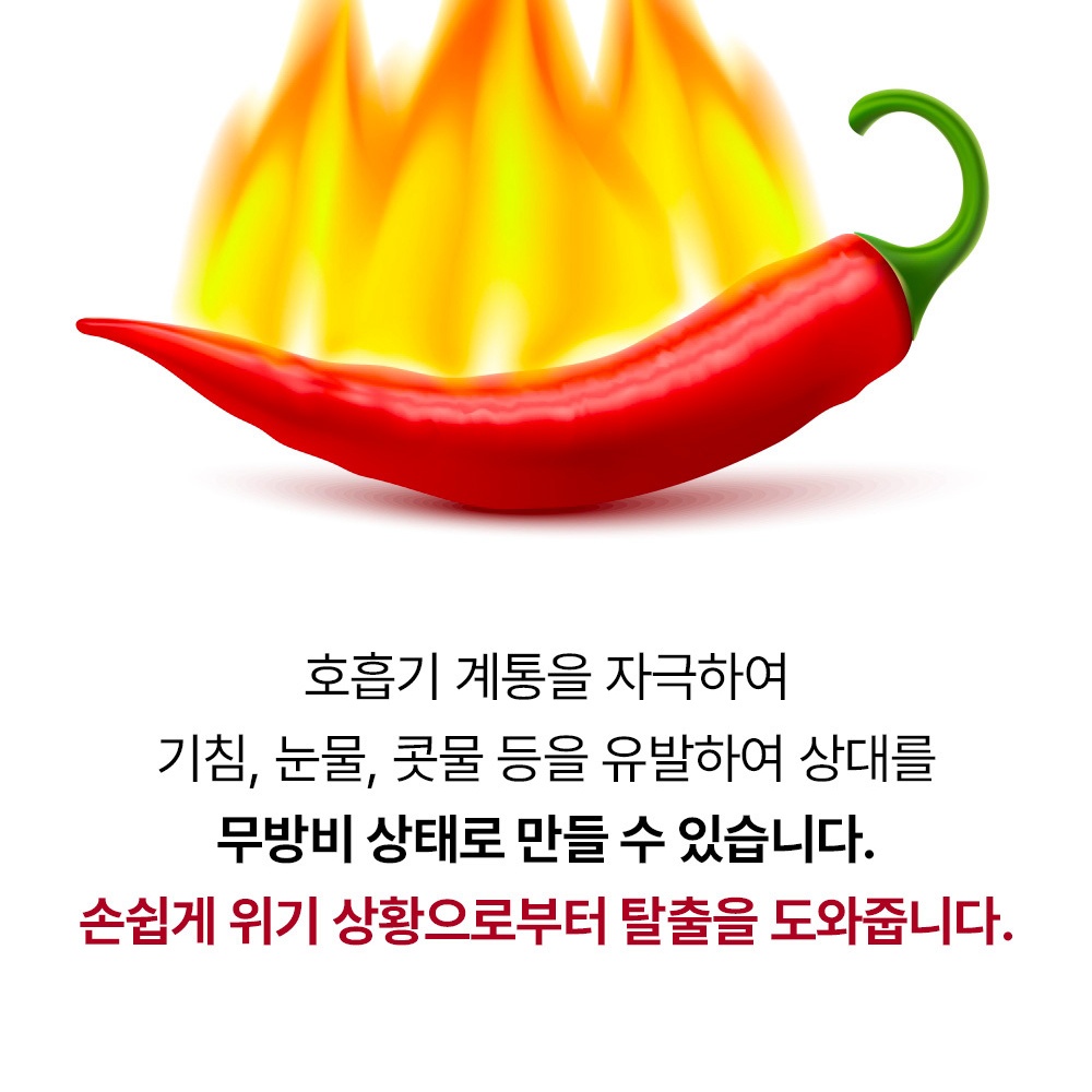 호신용 페퍼스프레이 캡사이신 후추스프레이 치한퇴치 호신용품 : 루리상회