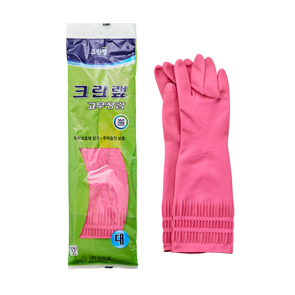 크린랲 고무장갑 소 중 대 특대 100개 1박스 크린랩 : 통큰365마트24