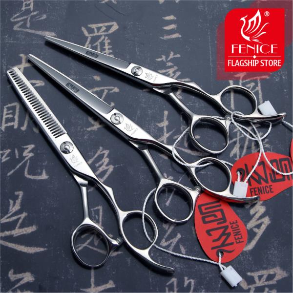 Fenice 하이 퀄리티 JP440c 세트, 헤어 커팅, 숱이 가위, 미용실, 핫 스타일링 도구, 5.5 인치, 6 : 구대1등 장사장4