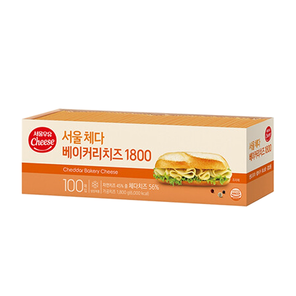 [서울우유] 체다베이커리치즈  100매 : 데어리스토어