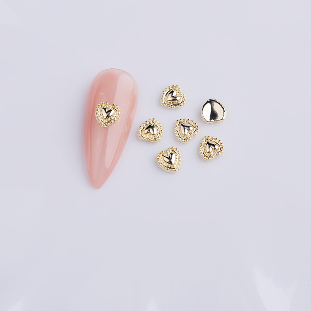 크롬하트 3개입 네일파츠 5x5mm 젤네일아트재료 : 클래식네일