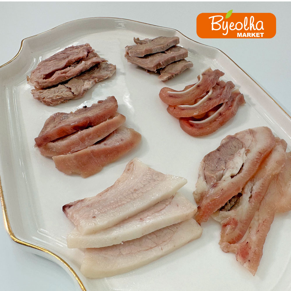 춘풍접객 돼지 머릿고기 머리고기 돈두 슬라이스 2kg (5개) 대용량 업소용 국밥용 수입 : 마켓별하익스프레스