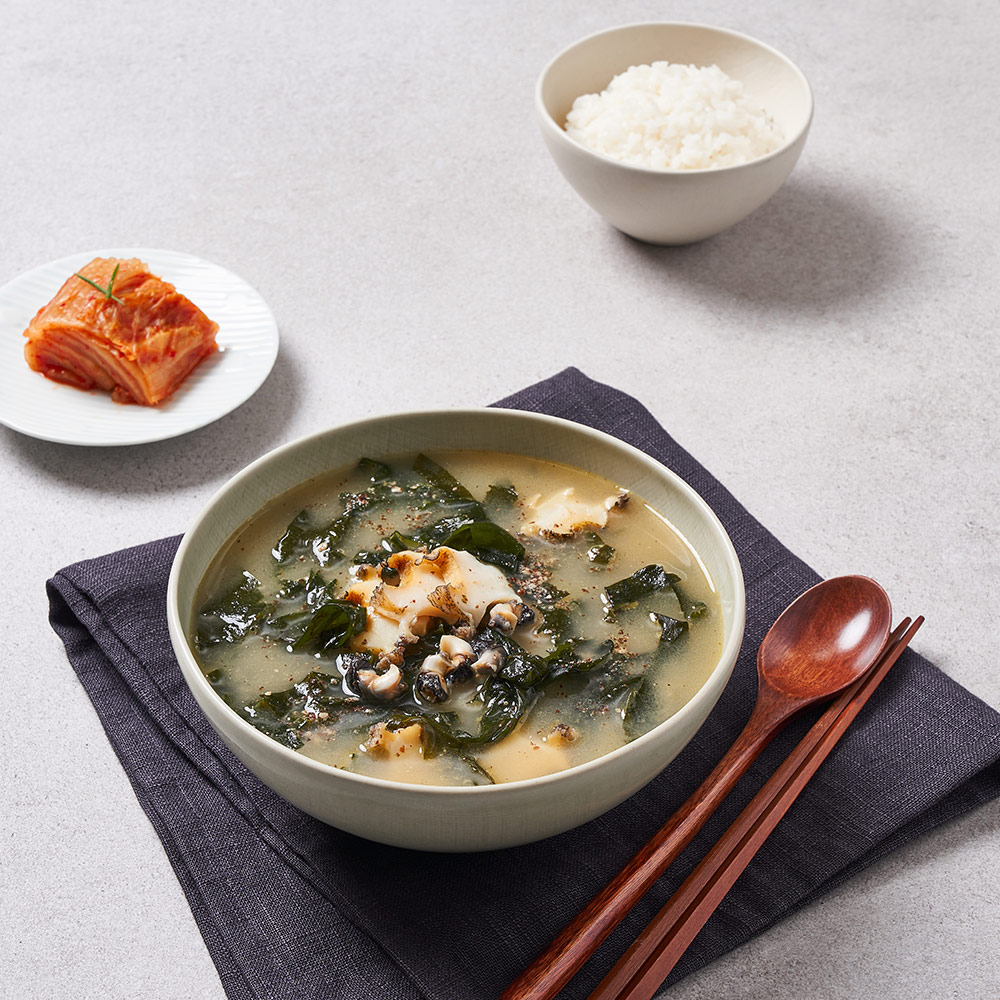 [1+1] 한반 완도 전복 미역국 500g 1팩+1팩 국물요리 세트 한반 보양식 : LF Food