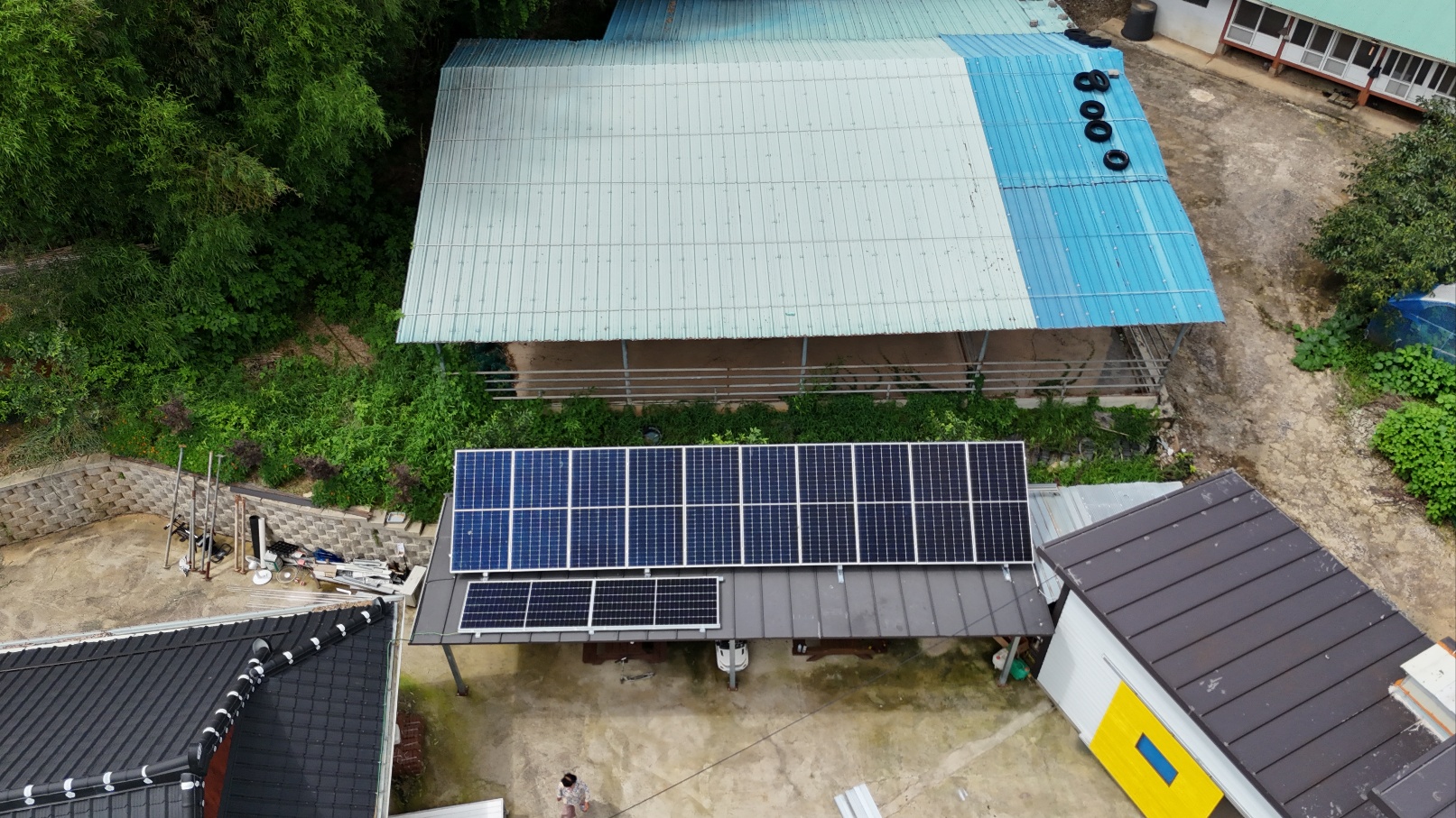 현대 6kw 전남 나주 평산동 창고지붕위 주택용태양광 전국설치 : 에이스솔라에너지