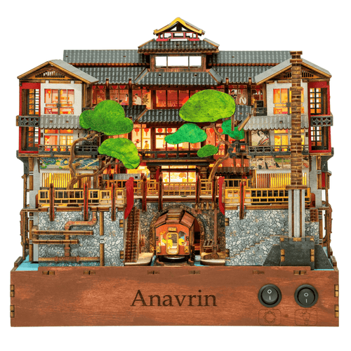 [일시품절]Anavrin 아나브린 고급 미니어쳐 만들기 일본 긴잔 온천 책방 추억 선물 미니어처 : 물결의 선물