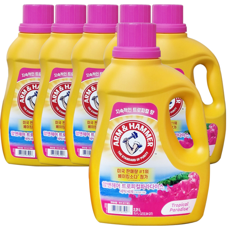 암앤해머 트로피컬파라다이스 2.21L x6개 세탁빨래액체세제 : 모두의온샘