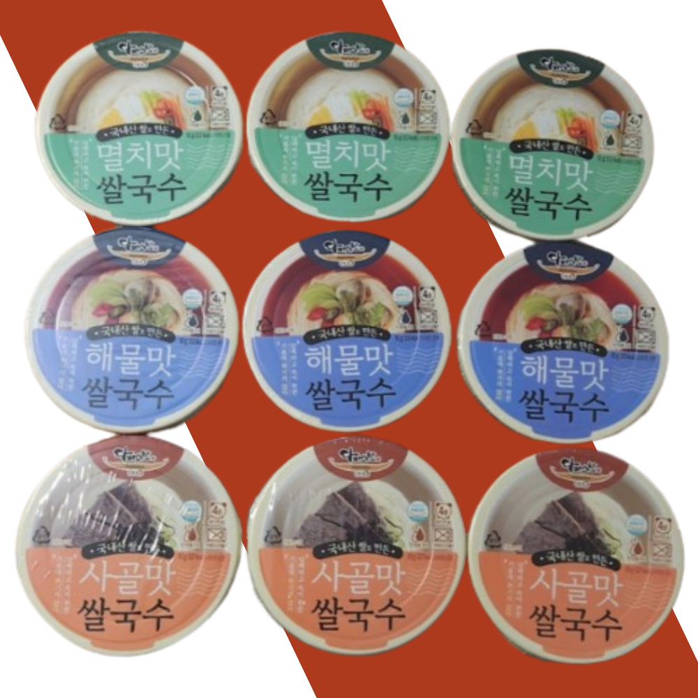 다미소반 쌀국수 총 30개 (멸치맛+해물맛+사골맛) 10개씩 : 79MALL
