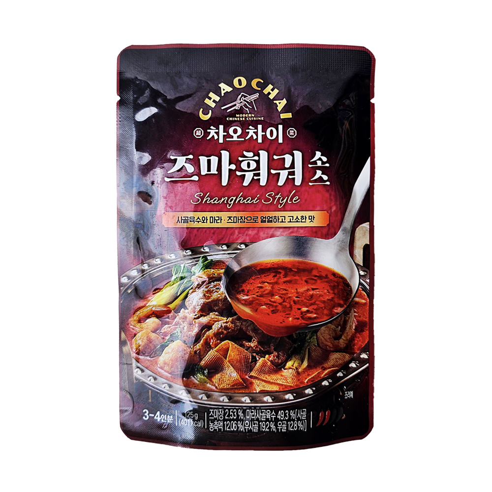 차오차이 즈마 훠궈 마라탕 소스 125g : 차마요마켓