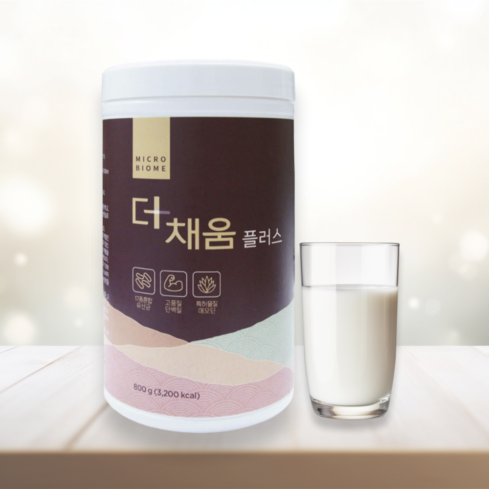 더채움플러스 식사대용 쉐이크,근육량 증가,면역력 강화,체중 조절 식품-중앙미생물연구소 제조 : 써니처럼