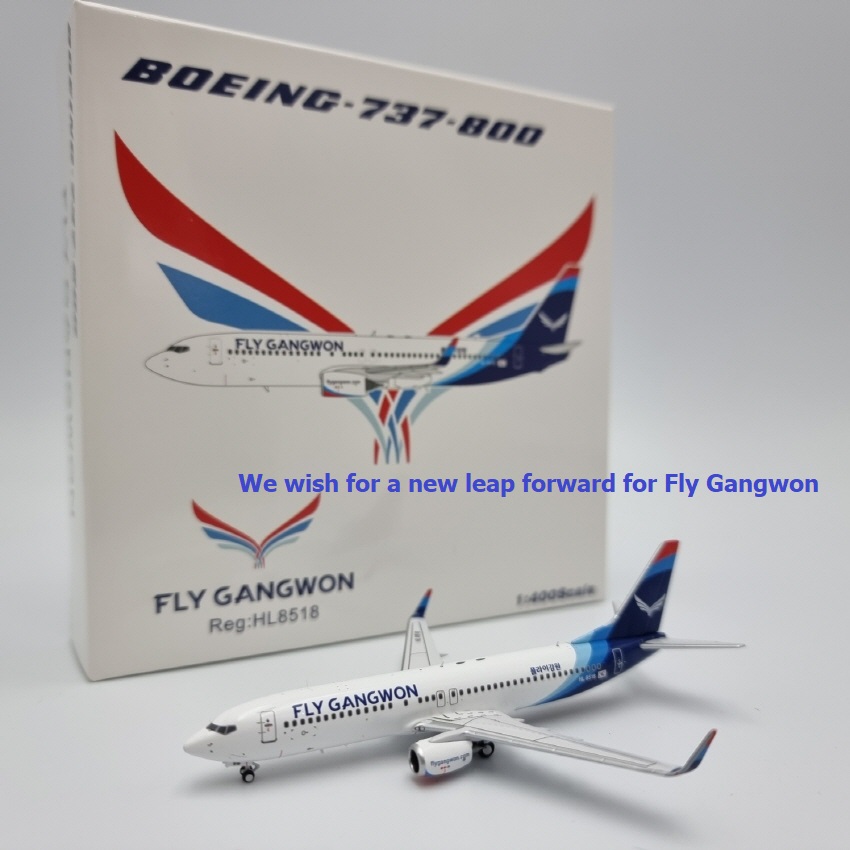 비행기모형 스카이월드  플라이강원 Fly Gangwon B737-8AL(WL) HL8518(90개한정판)[1/400] : 스카이월드