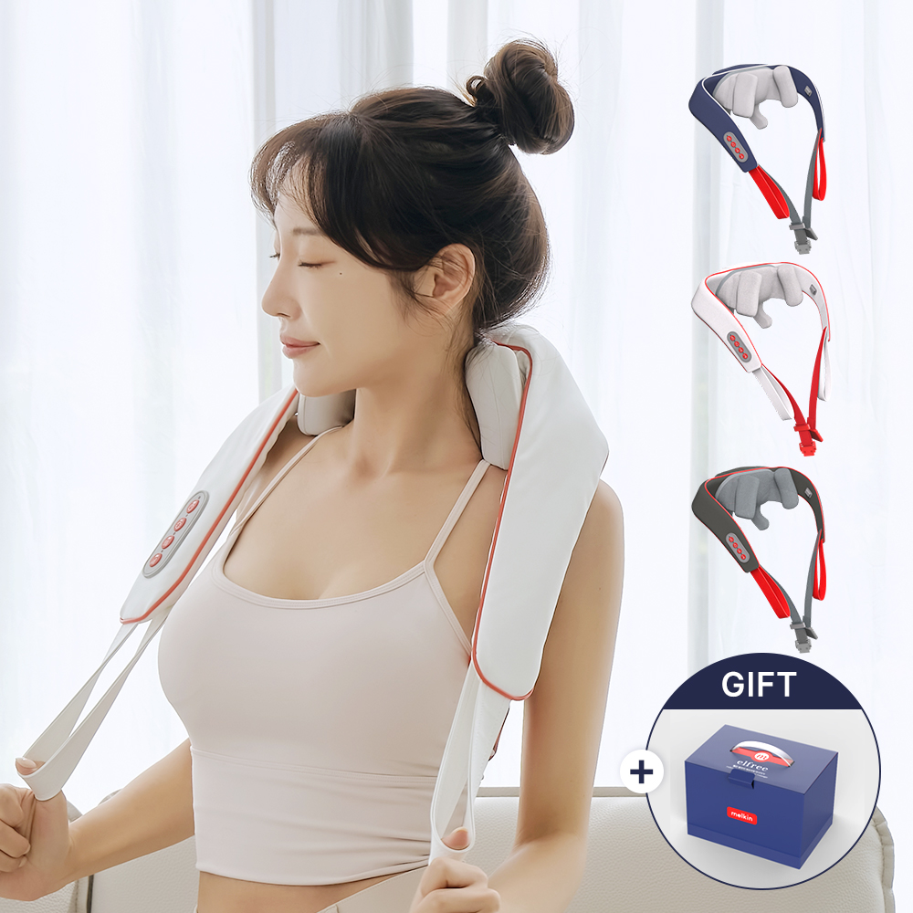 멜킨 목 어깨 마사지기 무선 승모근 마사지 기계 등 허리 지압기 진동 안마기 맛사지기 : 멜킨스포츠