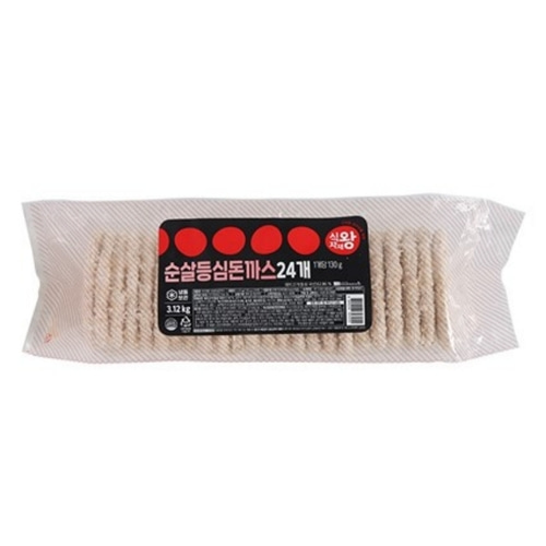 식자재왕 순살 등심돈까스 3.12kg : 식자재왕