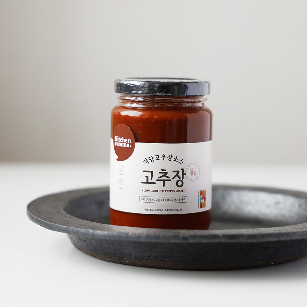 키친콤마 LC 저당 알룰로스 고추장 330g : 키친콤마