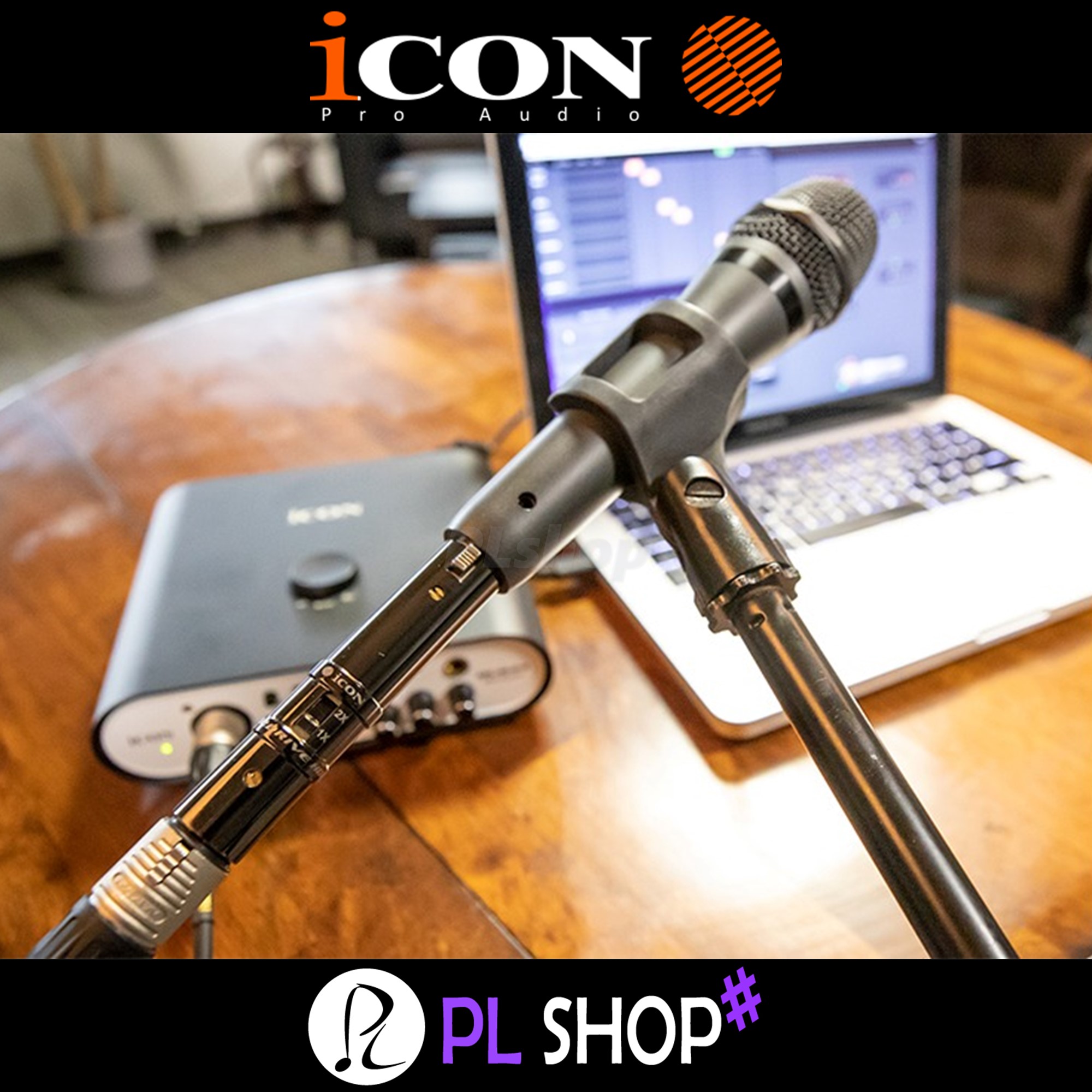 iCON HyperDrive Preamp 아이콘 인라인 마이크프리앰프 다이나믹마이크 : 피엘샵PLshop
