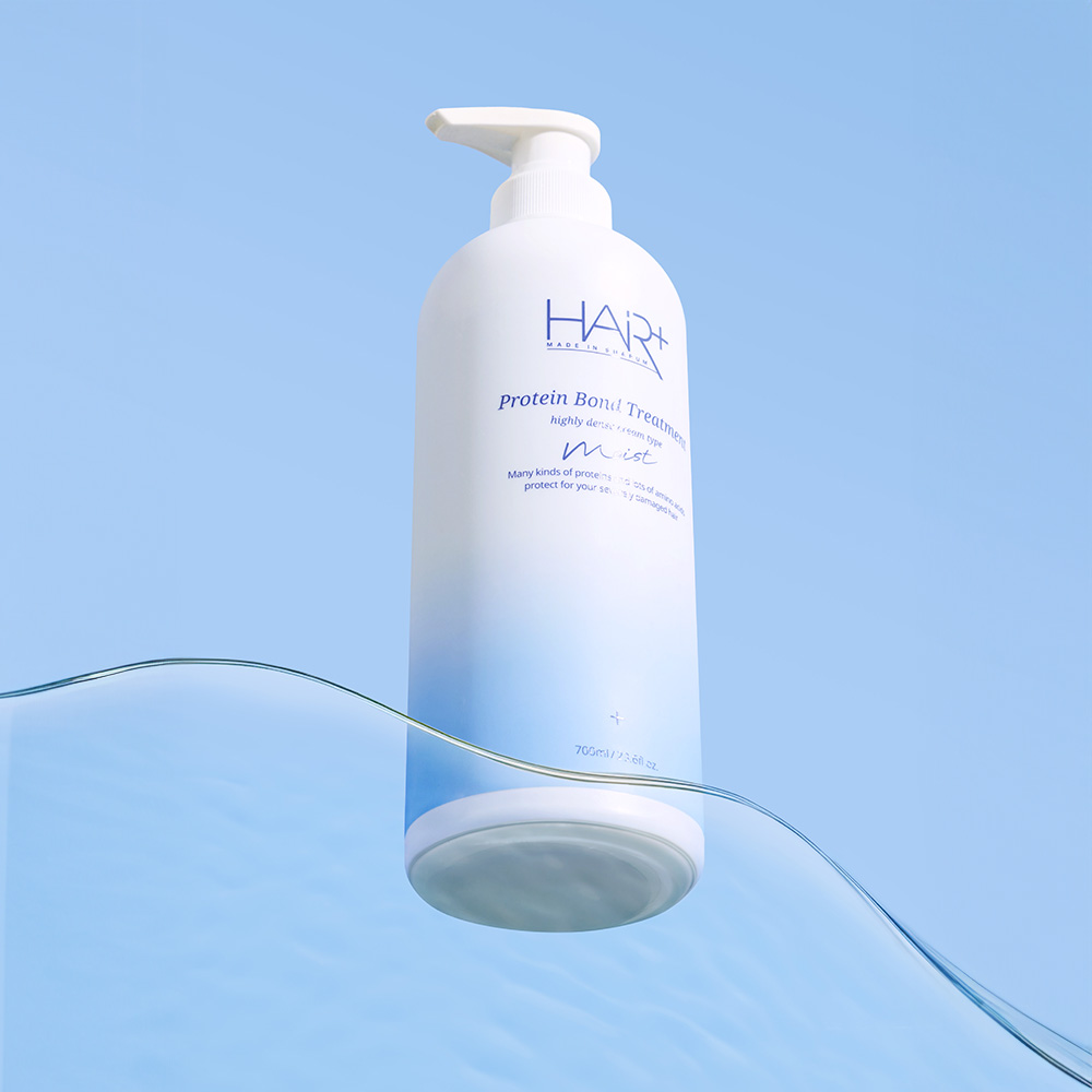 헤어플러스 모이스트 트리트먼트 700ml X2개 단백질 헤어팩 미용실 클리닉 머리 영양제 곱슬머리 크림 물미역 바르는셀프크리닉 손상모... 