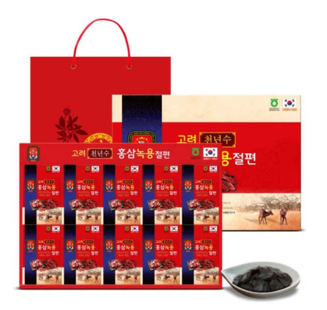 대한홍삼진흥원 고려천년수 홍삼녹용절편 (20g x 10개입) : 유니드림몰