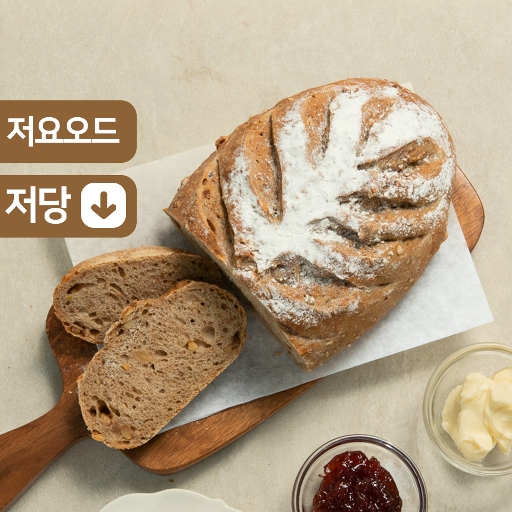 [호두 깜빠뉴] 더브레드블루 비건빵 건강간식 저당 건강 식사대용 : 더브레드블루