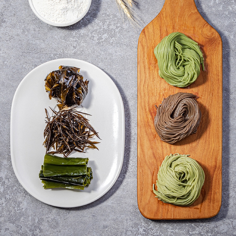 완도 해초 국수 세트 500g x 3종 다시마, 톳, 미역 해조국수 국수용 분말스프 : 파머스몰