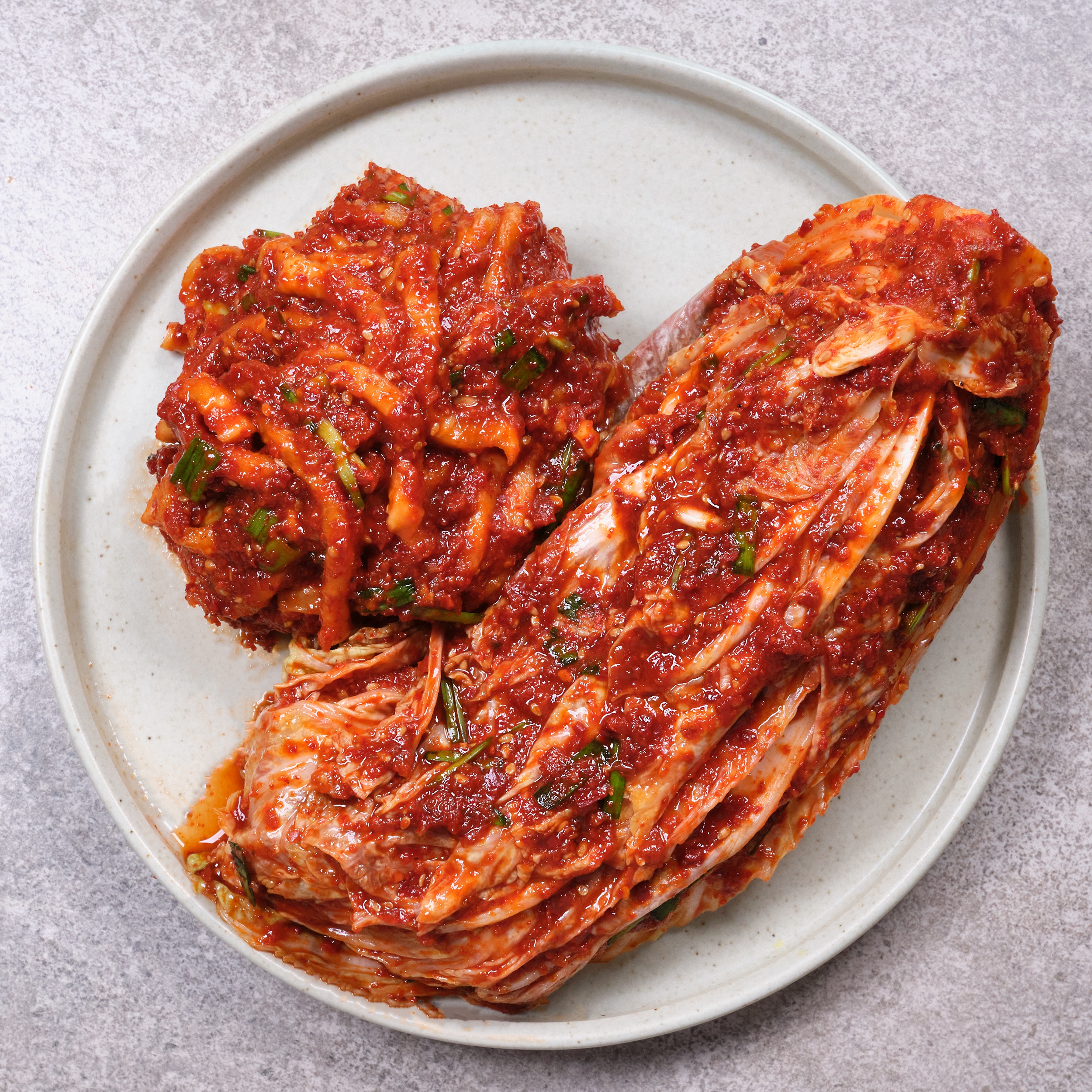 보름달김치 국내산 손수 만든 전통 수육 보쌈김치 1kg : 보름달 김치