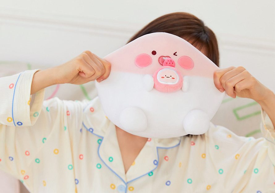 어피치인형 카카오프레즈 애착인형 뚠뚠 통통 필로우 리틀 어피치 : 오픈프라이스몰