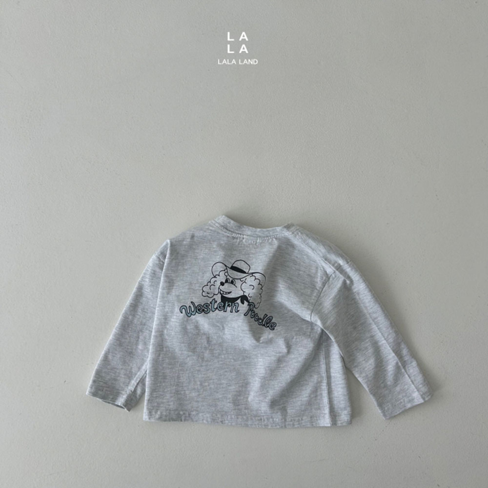웨트턴푸들티셔츠 유아 키즈 남여 가을 캐릭터 긴팔티 캐주얼 데일리 감성아동복 2color : LIL BABY