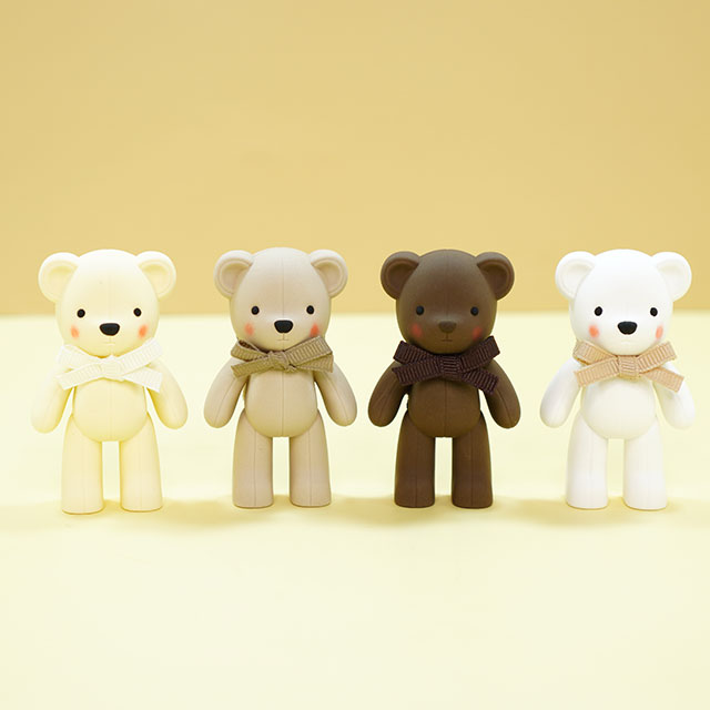 [노들공방 몰드] 노들시리즈 3탄 봉제 곰인형 / 2D /  소,중,대 3가지사이즈 : 노들공방