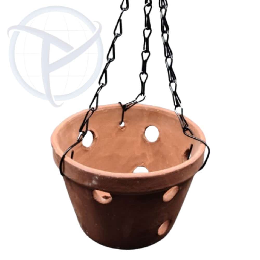 빈티지 고토분 메탈 체인 행잉 화분 16x10cm 아파트화분 : 페나트레이드