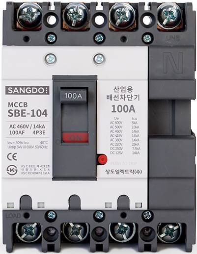 배선차단기 4P 20A SBS-54 SBE104 상도 MCCB 30A 50A 75 100 : 전기왕도매