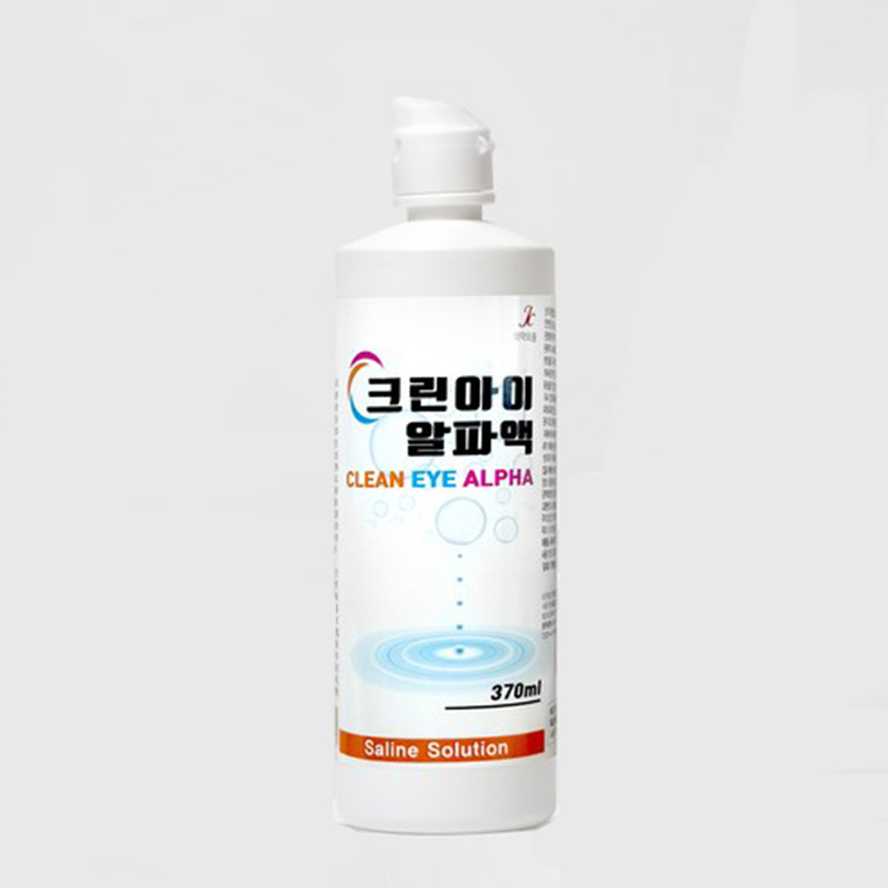 일회용멸균렌즈세정액 크린아이식염수370ml 렌즈헹굼액 염화나트륨액 30병 : 아이앤지리테일